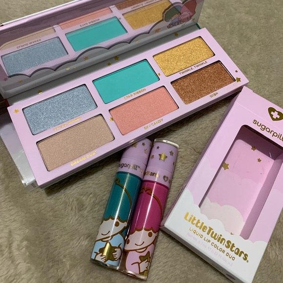 Sugarpill Little Twin Stars Eyeshadow Palette & Lipstick Duo Bundle Sanrio BNIB